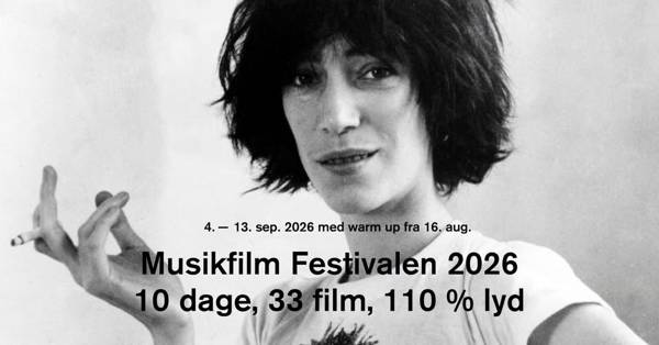 MUSIKFILM FESTIVALEN 2026 - 10, dage, 33 film, 110 % lyd // 4. - 13. sep. 2026 + warm up