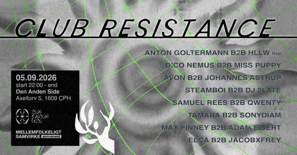 Club Resistance – VAs for Palestine, Release Event @ Den Anden Side